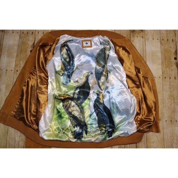 LRG Suede Leather Bomber Jacket Men's Size XL $225 - Picture 3 of 9